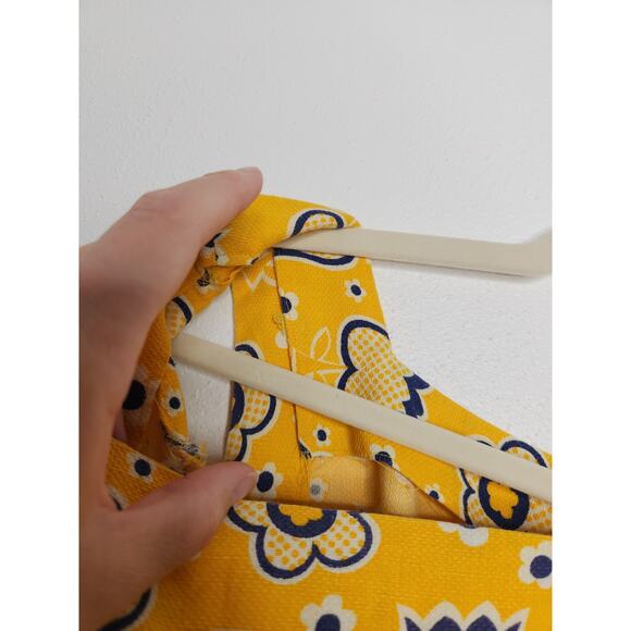 Vintage 60s 70s Handmade Tulip Flower Tunic Boxy Dress Fairy Hippie Groovy - Picture 6 of 7